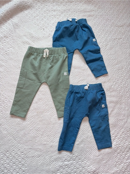 Little Planet Other - Little Planet Organic Cotton Pull-On Pants Blue & Sage Set